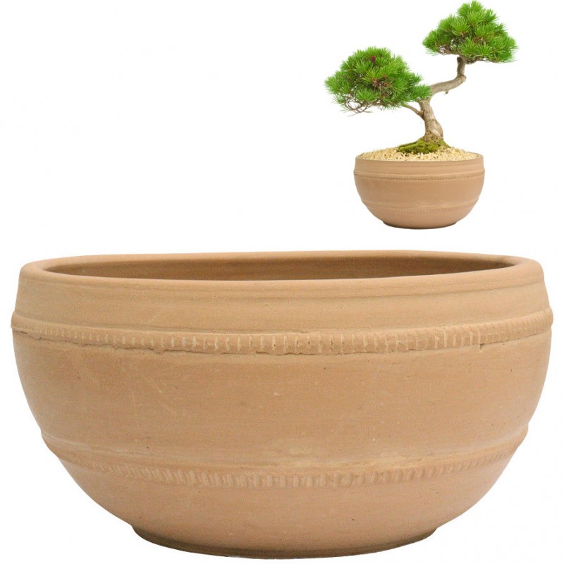 Duża Doniczka na Bonsai z Terakoty – Ręcznie Wykonana Misa