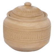 Ręcznie Robiony Ceramiczny Słoik z Pokrywką – Idealny do Kuchni i Łazienki