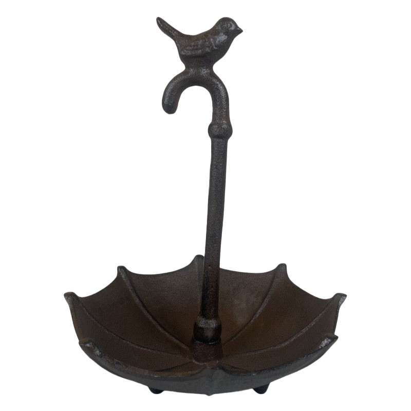 Żeliwne Poidełko dla Ptaków w Kształcie Parasolki – Elegancki Dodatek do Ogrodu