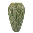 Zielony Ceramiczny Wazon w Stylu Skandynawskim – Idealny na Bukiety i Gałęzie
