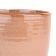 Doniczka Ceramiczna Łososiowo-Różowa – do storczyka salonu