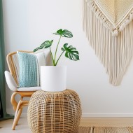 Biała Matowa Osłonka Ceramiczna Maria – Stylowy Dodatek do Wnętrza