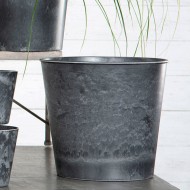 Doniczka Duża – Szara Imitacja Kamienia – Ekologiczny Wybór