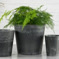 Doniczka Duża – Szara Imitacja Kamienia – Ekologiczny Wybór
