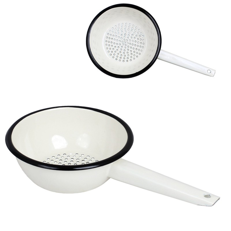 Klasyczny Durszlak Emaliowany – Praktyczny i Dekoracyjny Element Kuchni