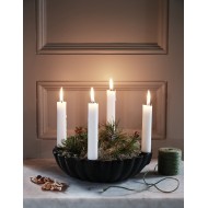 Świecznik Kandelabr z Czarnego Żeliwa – Nowoczesna Dekoracja na Cztery Świece