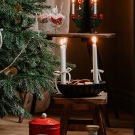 Świecznik Kandelabr z Czarnego Żeliwa – Nowoczesna Dekoracja na Cztery Świece