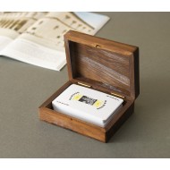 KARTY DO POKERA GRY + STYLOWE PUDEŁKO drewniane prezent ozdoba na święta