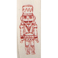 Wstążka Bawełniana z Wzorem Dziadka do Orzechów – 20m