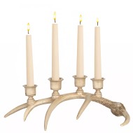 Świecznik Świąteczny Róg Jelenia - Elegancka Dekoracja na Święta