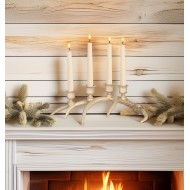 Świecznik Świąteczny Róg Jelenia - Elegancka Dekoracja na Święta