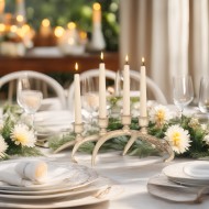 Świecznik Świąteczny Róg Jelenia - Elegancka Dekoracja na Święta