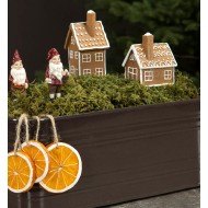 Ozdoba do Doniczki Domki z Piernika - Komplet 2 Sztuki