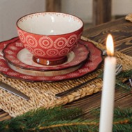 MISKA ŚWIĄTECZNA kamionkowa serce