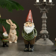 Świąteczny Krasnal – Figurka Dekoracyjna, Wysokość 35 cm