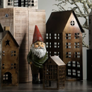 Świąteczny Krasnal – Figurka Dekoracyjna, Wysokość 35 cm