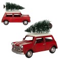 Figurka Świąteczna – Czerwone Auto z Choinką na Dachu