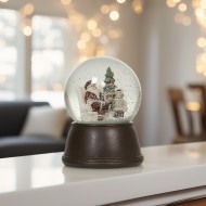 Duża Kula Śnieżna z Mikołajem – Świąteczna Dekoracja