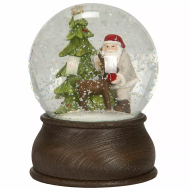 Duża Kula Śnieżna z Mikołajem i Choinką – Świąteczna Dekoracja