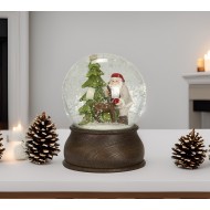Duża Kula Śnieżna z Mikołajem i Choinką – Świąteczna Dekoracja