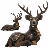 Figurka Świąteczna Renifer we Fraku – Elegancka Dekoracja