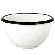 Klasyczna Miska z Białej Emalii – 0,4L