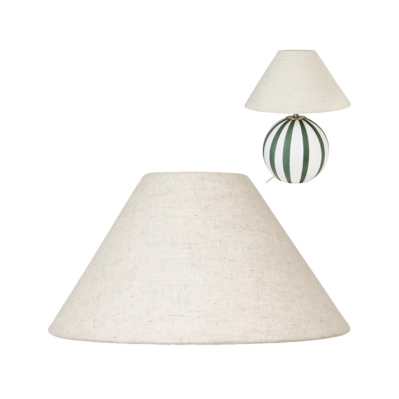 Elegancki Abażur z Beżowego Lnu – Styl Boho