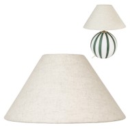 Elegancki Abażur z Beżowego Lnu – Styl Boho