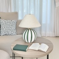 Elegancki Abażur z Beżowego Lnu – Styl Boho