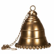 Złoty Metalowy Dzwonek – Elegancka Dekoracja i Prezent