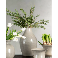 Duży Metalowy Wazon Szary – Stylowy i Trwały