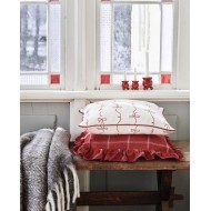 Poszewka na Poduszkę z Bawełny Organiczej – Wzór Kokardki, 45x45cm