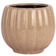 Beżowa Doniczka Ceramiczna z Połyskiem – Elegancka i Funkcjonalna
