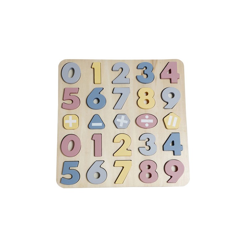 Drewniana układanka edukacyjna dla dzieci - Certyfikowana i bezpieczna