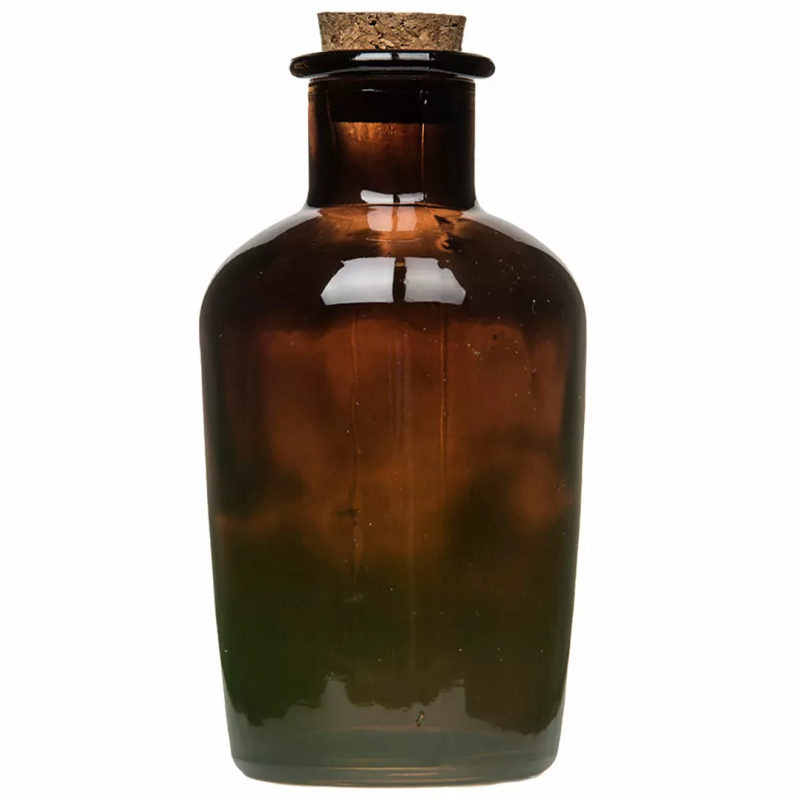 Szklana Butelka z Korkiem – Bursztynowa Elegancja do Kuchni i Dekoracji 250 ml