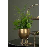 Złota Metalowa Osłonka Wielkanocna w Kształcie Jajka – Stylowa Dekoracja