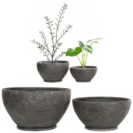 Doniczki Metalowe w Stylu Loft – Zestaw 2 Sztuk