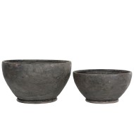 Doniczki Metalowe w Stylu Loft – Zestaw 2 Sztuk