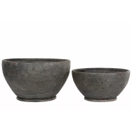 Doniczki Metalowe w Stylu Loft – Zestaw 2 Sztuk