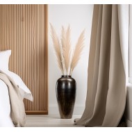 Elegancki Wazon Podłogowy z Metalu – Brązowy Mat