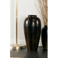 Elegancki Wazon Podłogowy z Metalu – Brązowy Mat