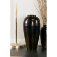 Elegancki Wazon Podłogowy z Metalu – Brązowy Mat