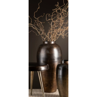 Elegancki Wazon Podłogowy z Metalu – Brązowy Mat