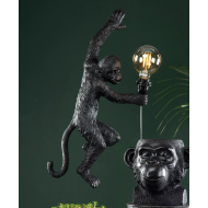 Lampa Kinkiet Ścienna Małpa – Czarny Mat, Wysokość 60 cm