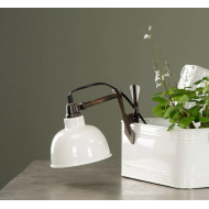 LAMPA z klipsem RETRO biała 14cm