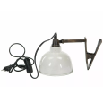 LAMPA z klipsem RETRO biała 14cm