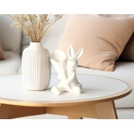 Wazon Wielkanocny Zajączek – Ceramiczny Biały Dekoracyjny