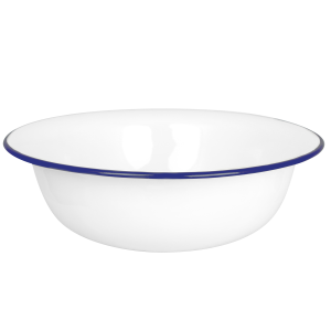 Duża Emaliowana Misa 40 cm – Klasyczny, Wiejski Styl