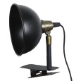 Czarna Lampa z Klipsem – Regulowana, Metalowa, Styl Vintage