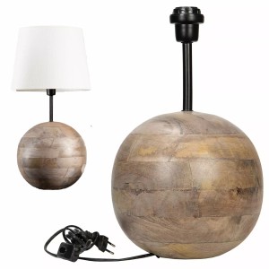 Lampa stołowa z drewna mango – naturalny styl boho